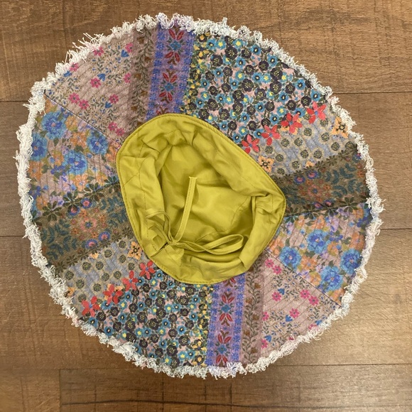 NATURAL LIFE Sandy Days Bucket Hat Watercolor Patchwork Sunny Day Boho Festival - Picture 8 of 14